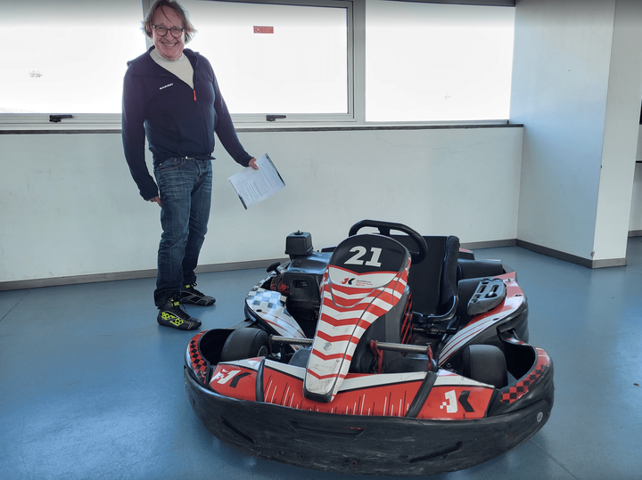 Guido, Organisator des Go-Kart-Events